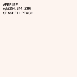#FEF4EF - Seashell Peach Color Image